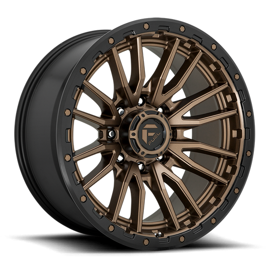 Fuel 1PC D681 REBEL 20x10 -18 8x170/8x6.7 MATTE BRONZE BLACK BEAD RING