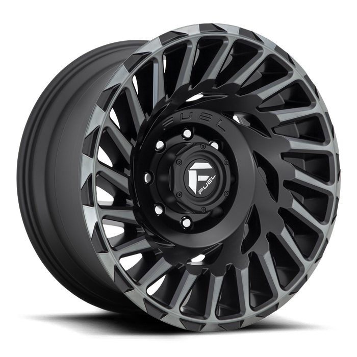 Fuel 1PC D683 CYCLONE 18x9 -12 5x127/5x5.0 MATTE MACHINED DOUBLE DARK TINT