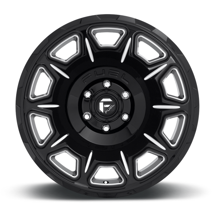 Fuel 1PC D688 VENGEANCE 20x10 -18 6x135/6X5.3 GLOSS BLACK MILLED