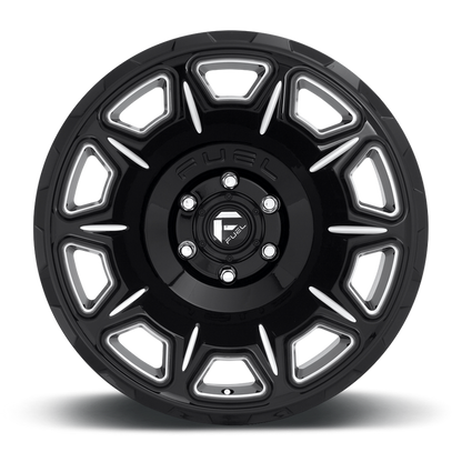 Fuel 1PC D688 VENGEANCE 20x9 1 6x139.7/6x5.5 GLOSS BLACK MILLED