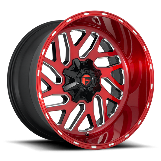 Fuel 1PC D691 TRITON 20x10 -18 8x180/8x7.1 CANDY RED MILLED