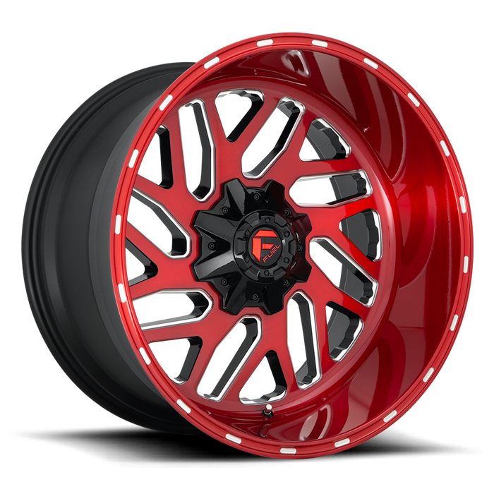 Fuel 1PC D691 TRITON 20x10 -18 5x114.3/5x127/5x4.5/5.0 CANDY RED MILLED