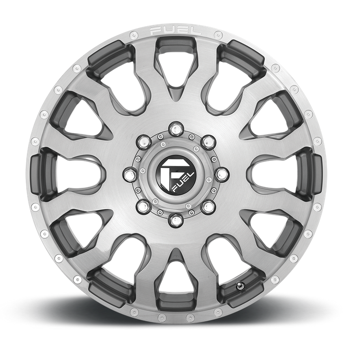 Fuel 1PC D693 BLITZ 20x8.25 105 8x210/8x8.3 BRUSHED GUN METAL TINTED CLEAR