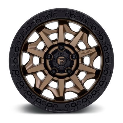 Fuel 1PC D696 COVERT 17x9 1 6x135/6X5.3 MATTE BRONZE BLACK BEAD RING