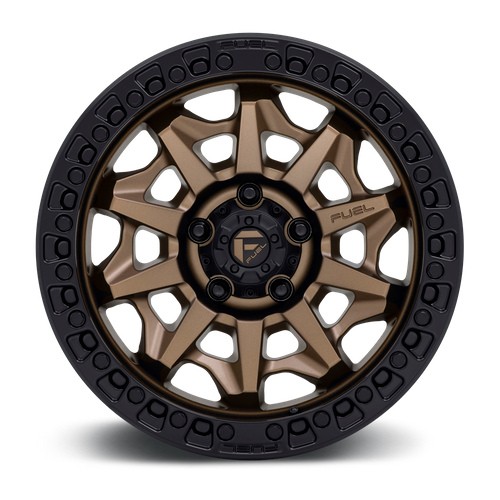 Fuel 1PC D696 COVERT 18X9 1 8X165.1 MATTE BRONZE BLACK BEAD RING