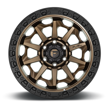 Fuel 1PC D696 COVERT 20x9 20 5x127/5x5.0 MATTE BRONZE BLACK BEAD RING