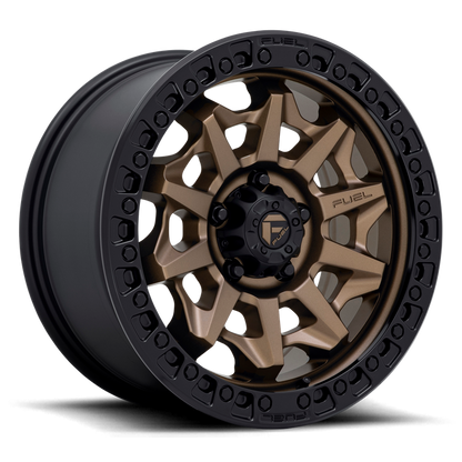 Fuel 1PC D696 COVERT 17x9 -12 5x150/5x150 MATTE BRONZE BLACK BEAD RING