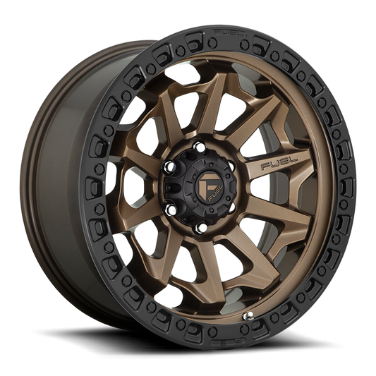 Fuel 1PC D696 COVERT 20x9 20 5x150/5x150 MATTE BRONZE BLACK BEAD RING