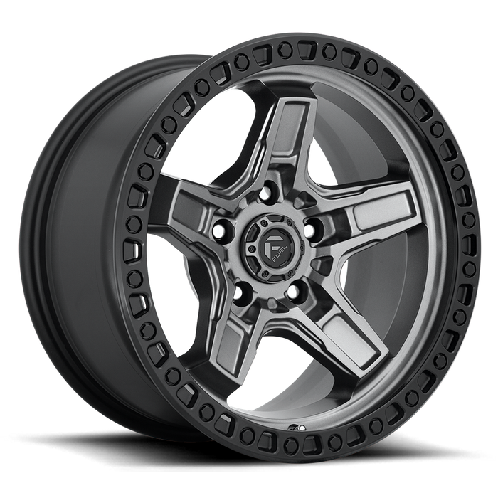 Fuel 1PC D698 KICKER 20x9 1 5x150/5x150 MATTE GUN METAL BLACK BEAD RING