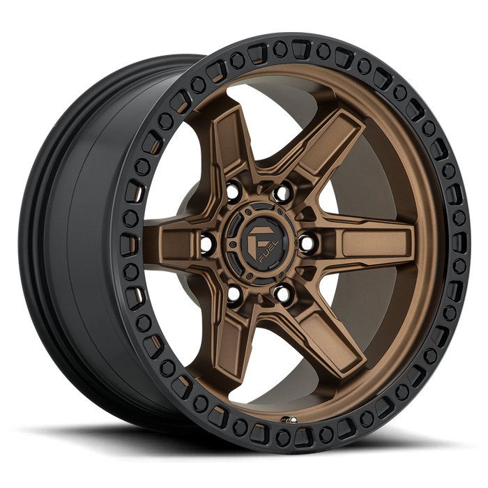 Fuel 1PC D699 KICKER 17x9 1 6x139.7/6x5.5 MATTE BRONZE BLACK BEAD RING