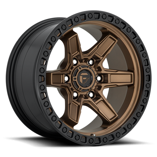 Fuel 1PC D699 KICKER 17x9 1 6x139.7/6x5.5 MATTE BRONZE BLACK BEAD RING