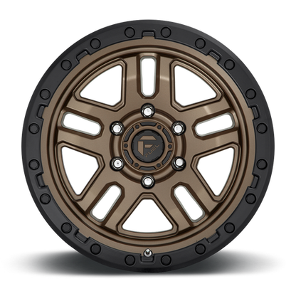 Fuel 1PC D702 AMMO 20X9 1 6X139.7 MATTE BRONZE BLACK BEAD RING