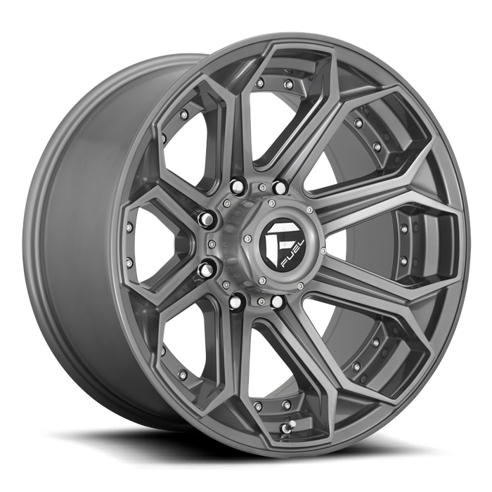 Fuel 1PC D705 SIEGE 20x9 20 6x139.7/6x5.5 BRUSHED GUN METAL TINTED CLEAR