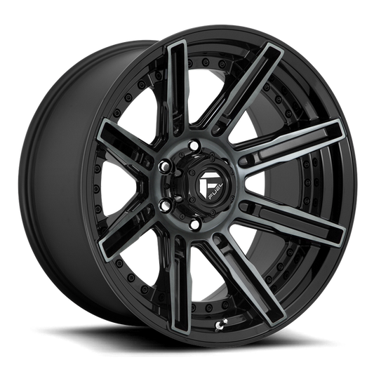 Fuel 1PC D708 ROGUE 20x9 1 5x139.7/5x5.5 GLOSS MACHINED DOUBLE DARK TINT
