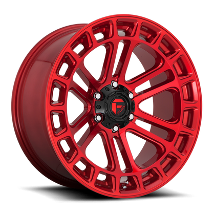 Fuel 1PC D719 HEATER 17X9 -12 6X139.7/6X5.5 Candy Red Machined
