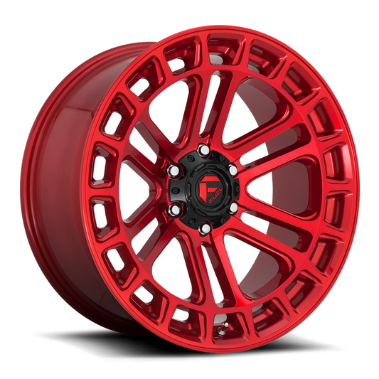 Fuel 1PC D719 HEATER 20X10 -18 6X139.7/6X5.5 Candy Red Machined