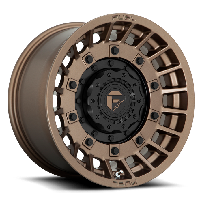 Fuel 1PC D725 MILITIA 20X10 -18 8X165.1/8X6.5 Matte Bronze & Black