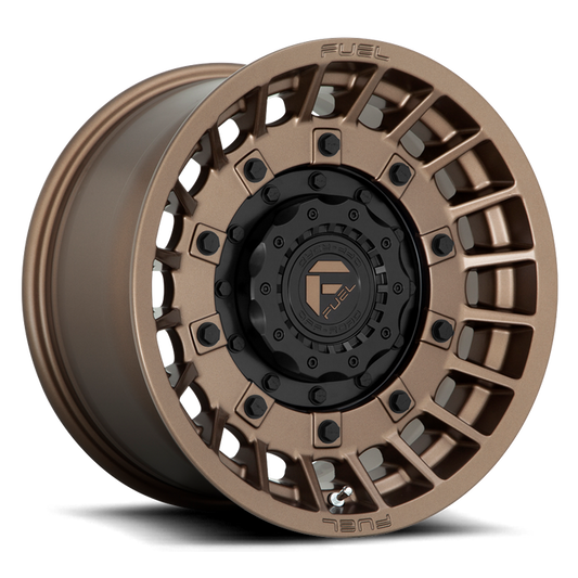 Fuel 1PC D725 MILITIA 20X10 -18 6X135/6X5.3/6X139.7/6X5.5 Matte Bronze & Black