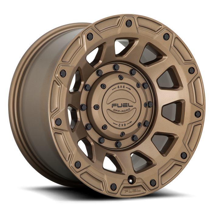 Fuel 1PC D731 TRACKER 17x9 1 5x114.3/5x127/5x4.5/5.0 MATTE BRONZE