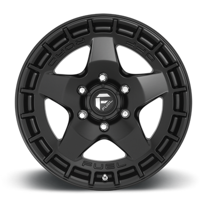 Fuel 1PC D733 WARP 17x9 -12 6x139.7/6x5.5 SATIN BLACK