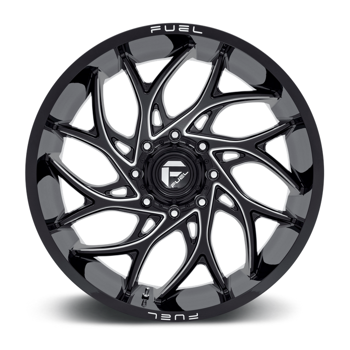 Fuel 1PC D741 RUNNER 24X11 0 8X170/8X6.7 Gloss Black Milled