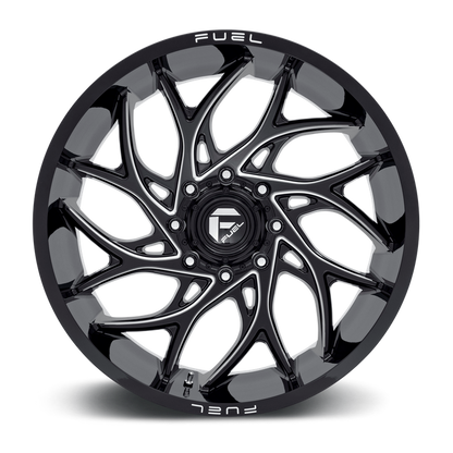 Fuel 1PC D741 RUNNER 24X11 0 8X170/8X6.7 Gloss Black Milled