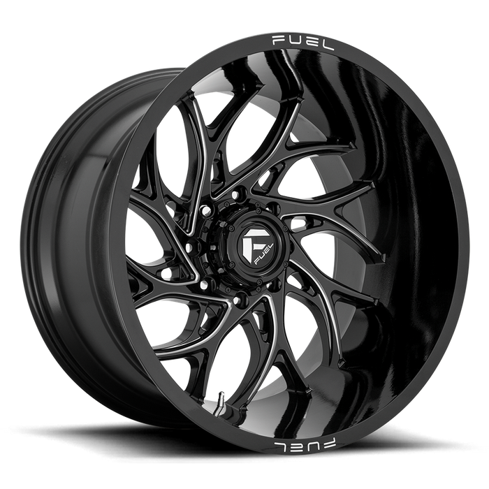 Fuel 1PC D741 RUNNER 22x10 -18 8x180/8x7.1 Gloss Black Milled