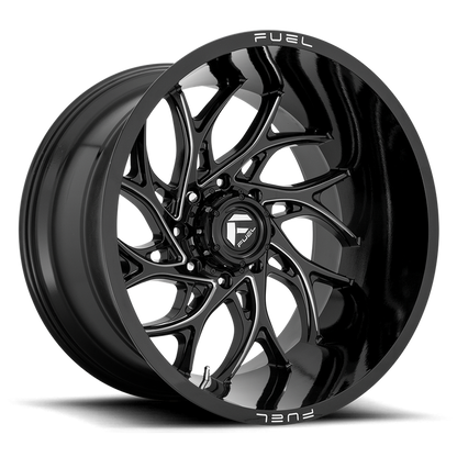 Fuel 1PC D741 RUNNER 20X9 1 8X180/8X7.1 Gloss Black Milled
