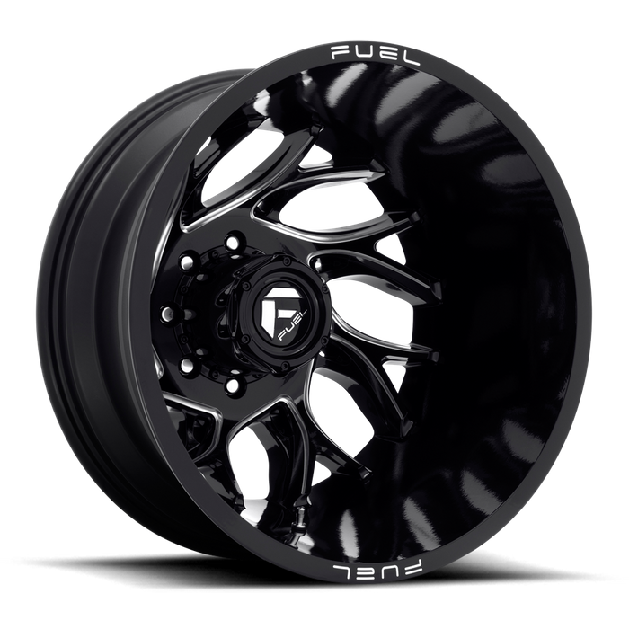 Fuel 1PC D741 RUNNER 20X8.25 -221 8X210/8X210 Gloss Black Milled