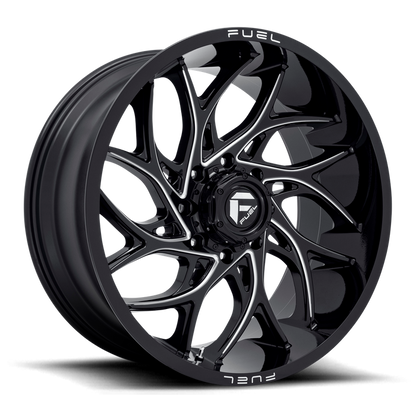 Fuel 1PC D741 RUNNER 24X11 0 8X180/8X7.1 Gloss Black Milled
