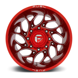Fuel 1PC D742 RUNNER 20X8.25 -202 8X200/8X200 Candy Red Milled