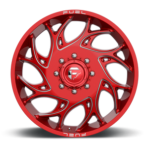 Fuel 1PC D742 RUNNER 20X8.25 105 8X165.1/8X6.5 Candy Red Milled