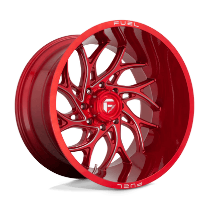 Fuel 1PC D742 RUNNER 22X8.25 -220 8X210/8X210 Candy Red Milled