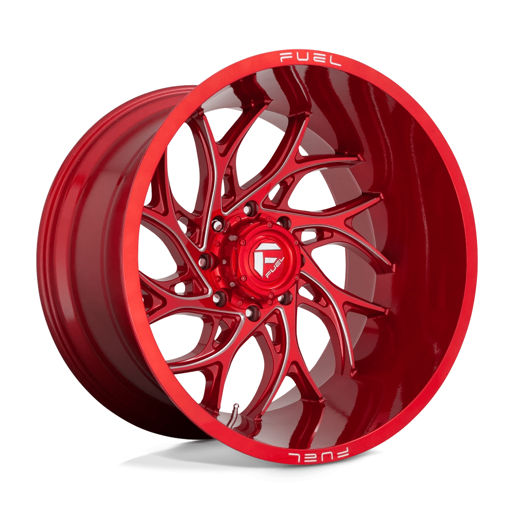 Fuel 1PC D742 RUNNER 20X8.25 -221 8X210/8X210 Candy Red Milled