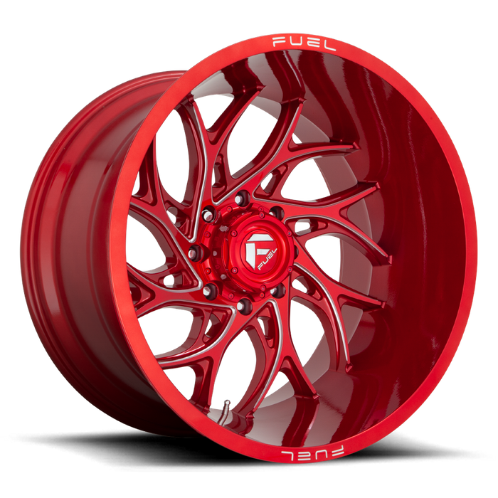 Fuel 1PC D742 RUNNER 24X14 -75 6X135/6X5.3 Candy Red Milled