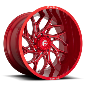 Fuel 1PC D742 RUNNER 20X9 1 5X127/5X5.0 Candy Red Milled