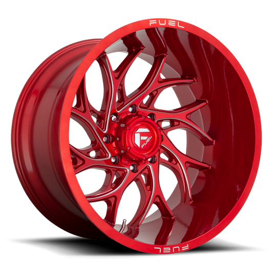 Fuel 1PC D742 RUNNER 22x10 -18 8x165.1/8x6.5 Candy Red Milled