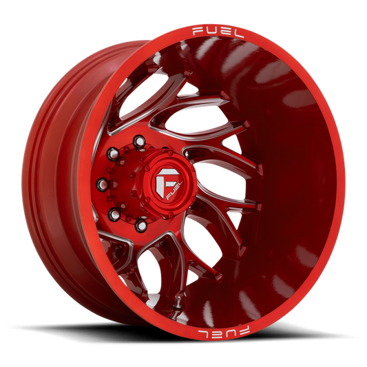 Fuel 1PC D742 RUNNER 22X8.25 -227 8X200/8X200 Candy Red Milled