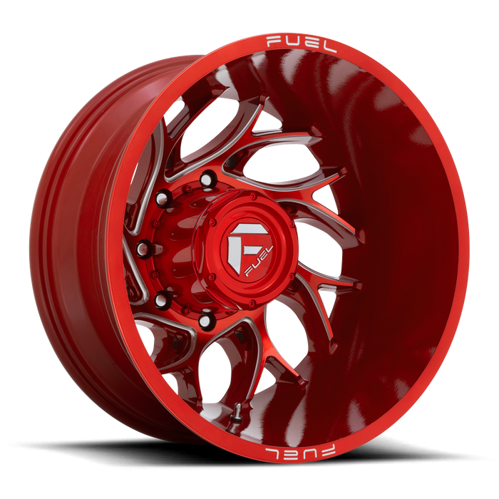 Fuel 1PC D742 RUNNER 20X8.25 -202 8X200/8X200 Candy Red Milled