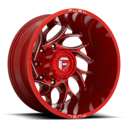 Fuel 1PC D742 RUNNER 20X8.25 -202 8X200/8X200 Candy Red Milled