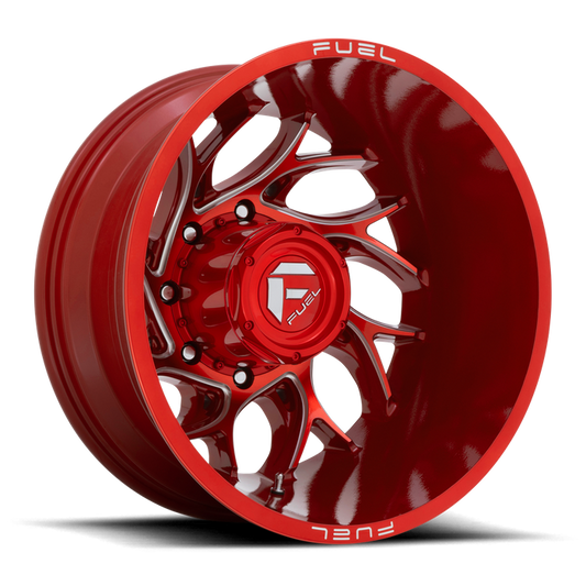 Fuel 1PC D742 RUNNER 20X8.25 -202 8X200/8X200 Candy Red Milled
