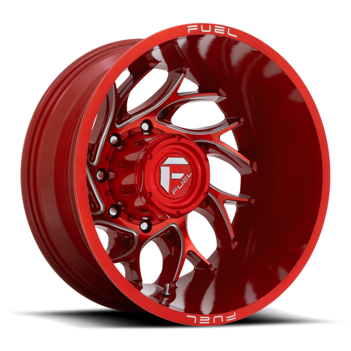 Fuel 1PC D742 RUNNER 20X8.25 -240 8X165.1/8X6.5 Candy Red Milled