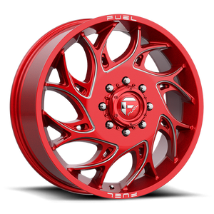 Fuel 1PC D742 RUNNER 22X8.25 105 8X200/8X200 Candy Red Milled