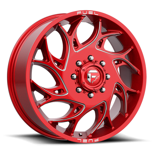 Fuel 1PC D742 RUNNER 22X8.25 105 8X210/8X210 Candy Red Milled
