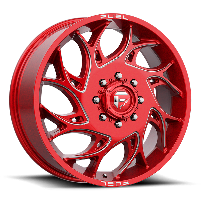 Fuel 1PC D742 RUNNER 20X8.25 105 8X165.1/8X6.5 Candy Red Milled