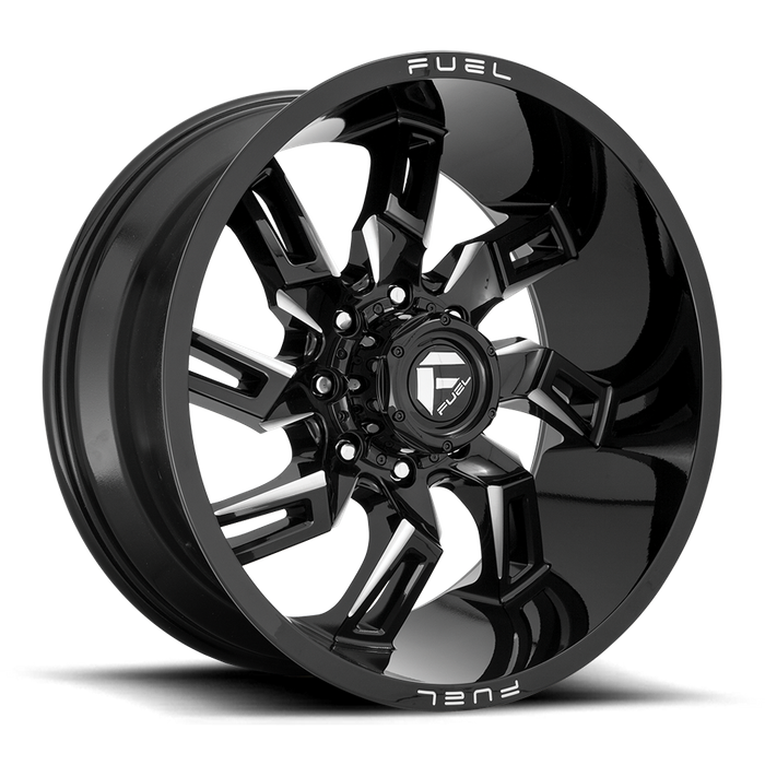 Fuel 1PC D747 LOCKDOWN 22x10 -18 8x165.1/8x6.5 Gloss Black Milled