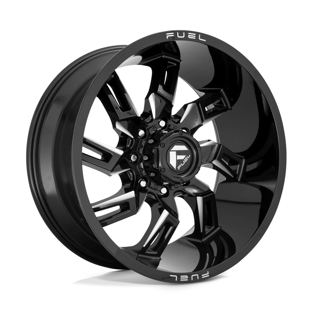 Fuel 1PC D747 LOCKDOWN 20X10 -18 6X139.7 GLOSS BLACK MILLED