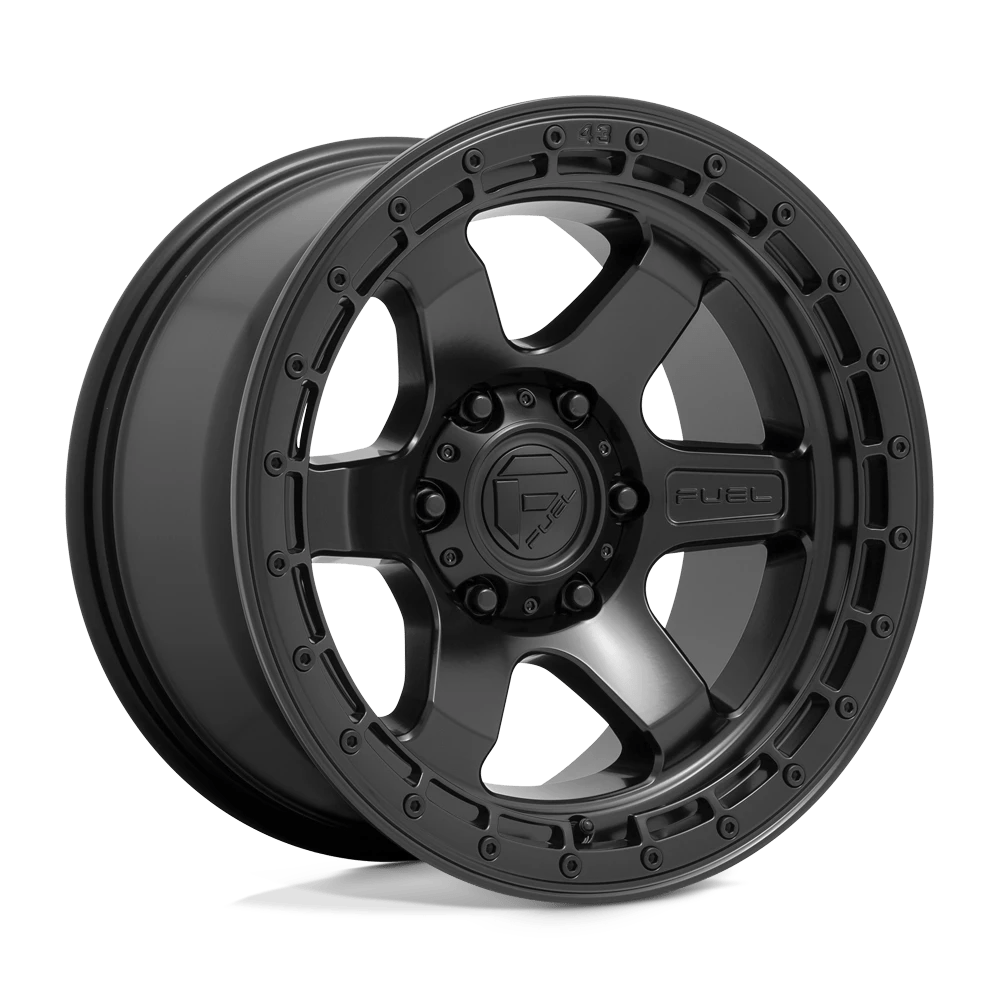 Fuel 1PC D750 BLOCK 18X9 1 5X127/5X5.0 Matte Black With Black Ring