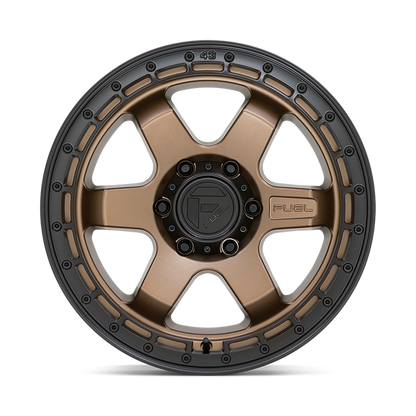 Fuel 1PC D751 BLOCK 18X9 20 6X114.3/6X4.5 Matte Bronze With Black Ring