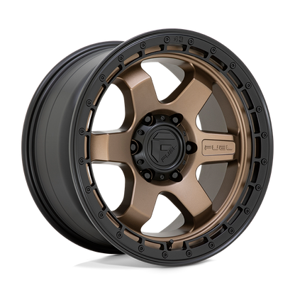 Fuel 1PC D751 BLOCK 18X9 20 6X120/6X120 Matte Bronze With Black Ring